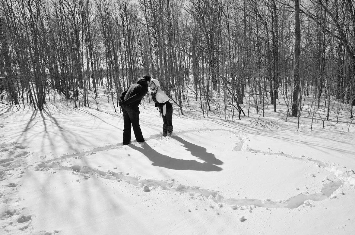 bruce trail winter engagement