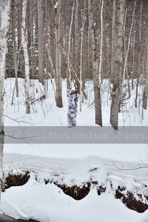 compound bow hunting photos winter A027