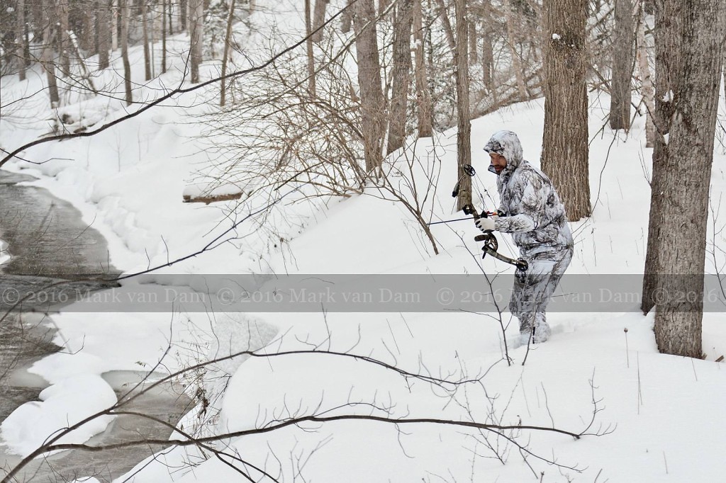 compound bow hunting photos winter B005