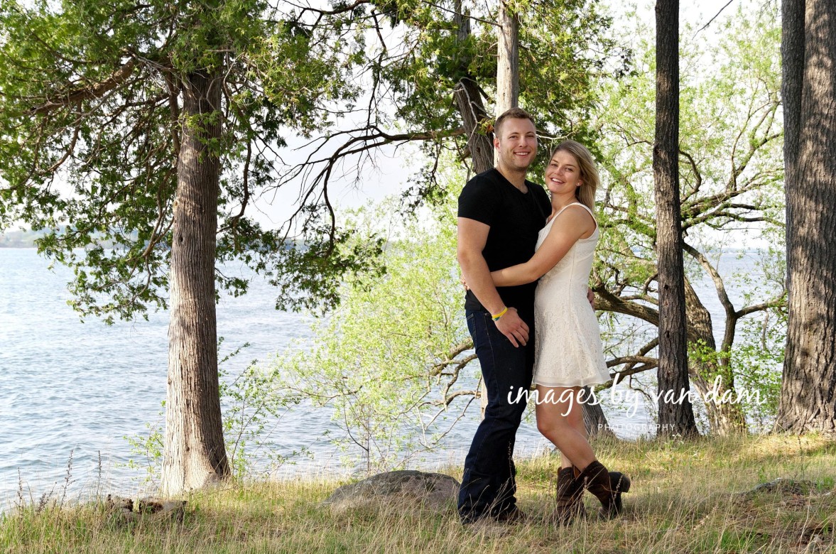 Boots and Arts: Lauren and Trevor's Lakeside Engagement Session in Bridgenorth, Kawartha Lakes