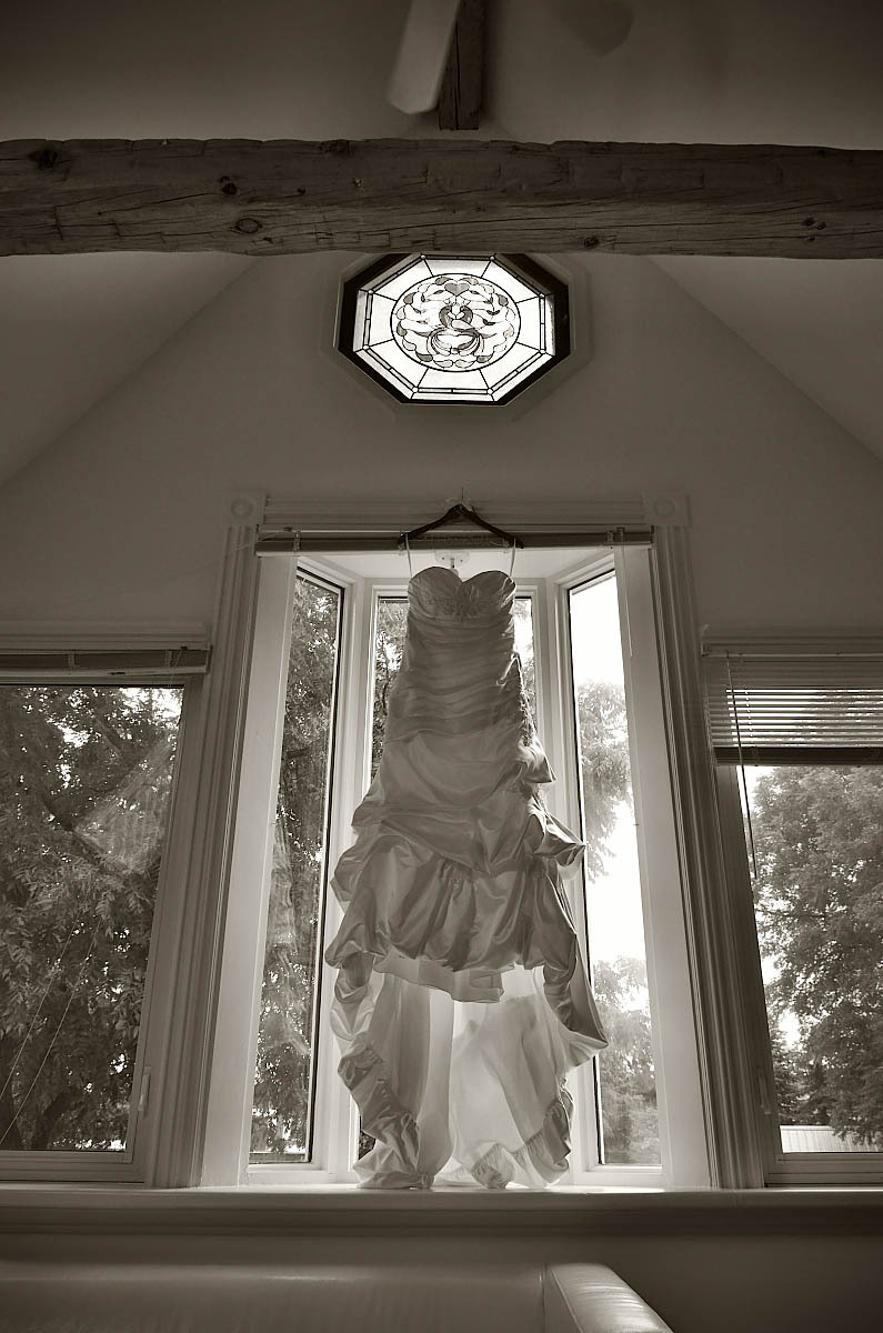 wedding dress in window belcroft