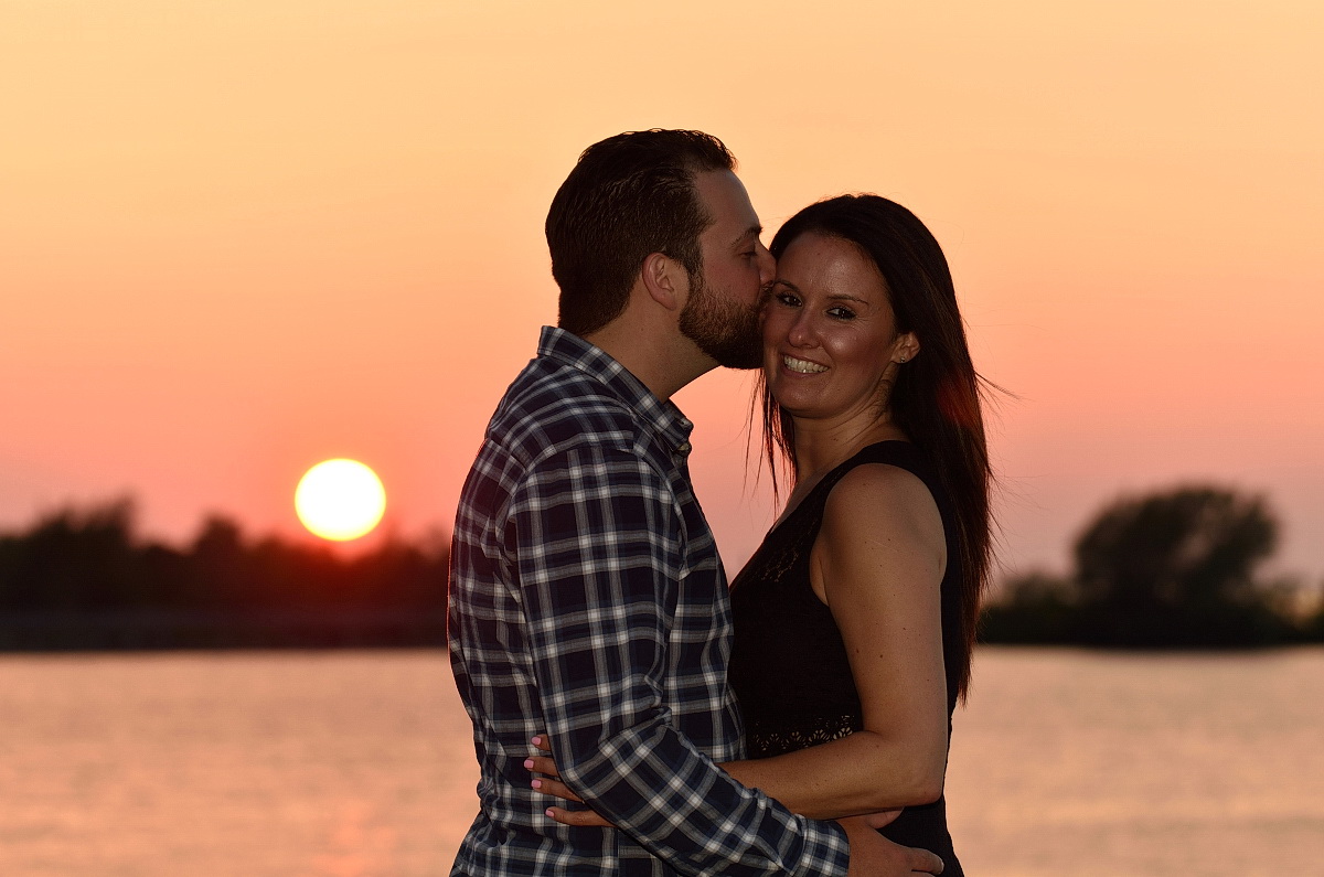 Sunset by the Shipyards: A Collingwood Engagement Session 