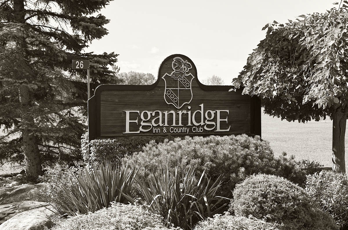 Eganridge Resort entrance sign