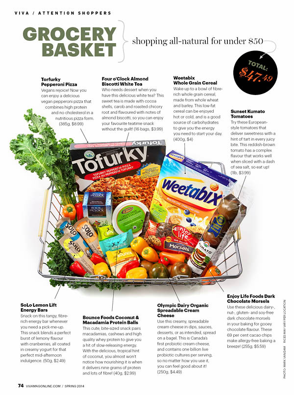 viva magazine grocery basket photography