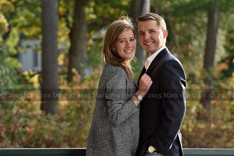 Engaged Couple at Stephen Leacock Museum in Orillia