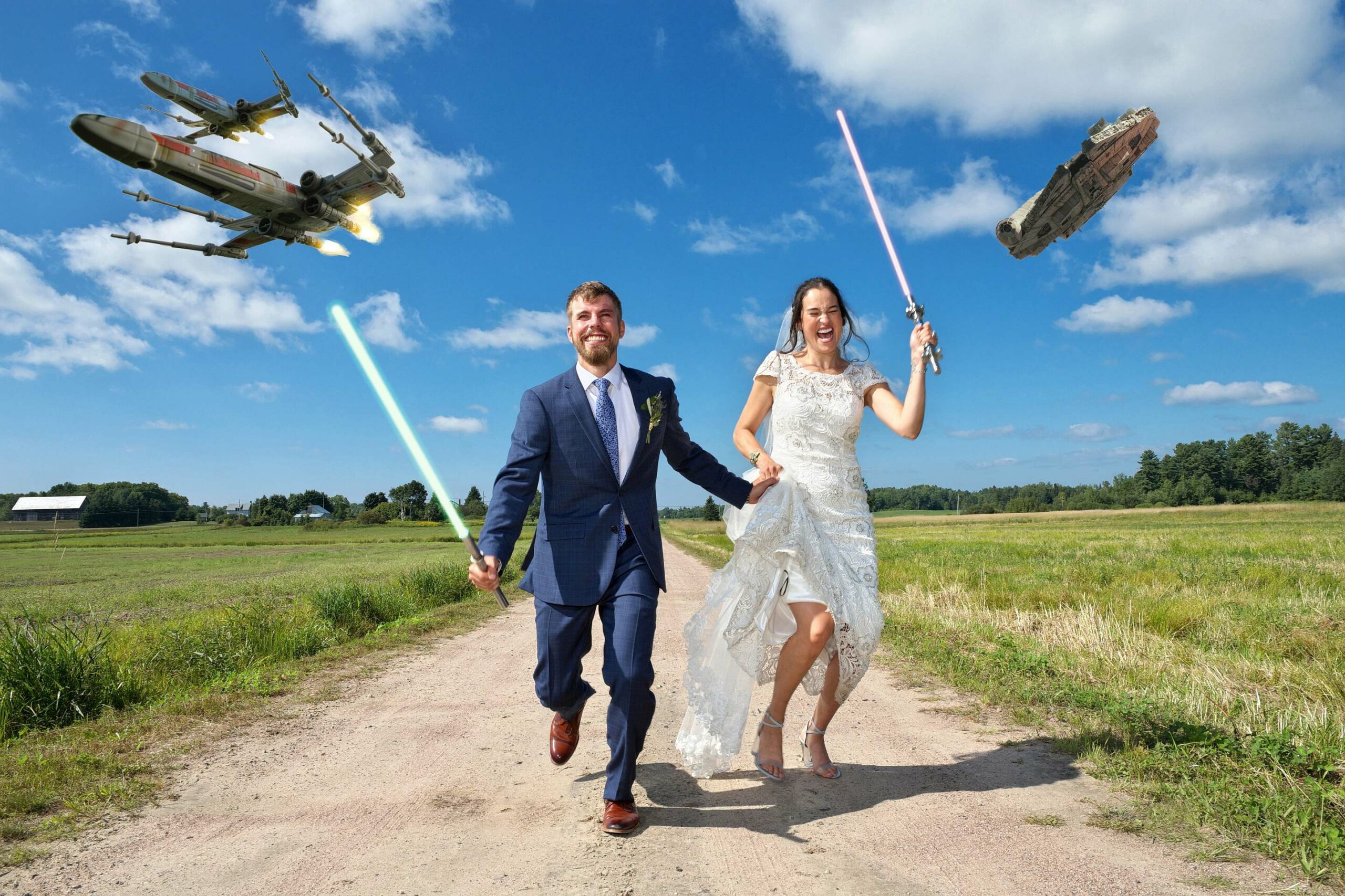 star wars wedding photography